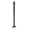 Ornamental bollard | Series 464B | � 60 mm | stationary, to be fixed by plugswith base plate 100 x 150 mm | without lock | with 2 eyelets